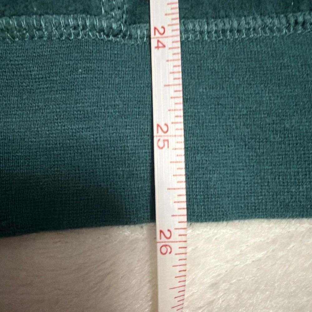 SB Active Women Emerald Green Velour Tracksuit Jewel Stud Trim XL Hoodie Pants